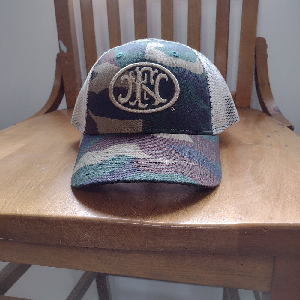 This is a "FN Herstal" gun hat